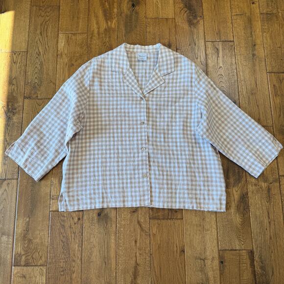 Westbound 100% Linen Button Up Shirt Womens XL with Linen Blend Capri Pants L - Picture 10 of 14